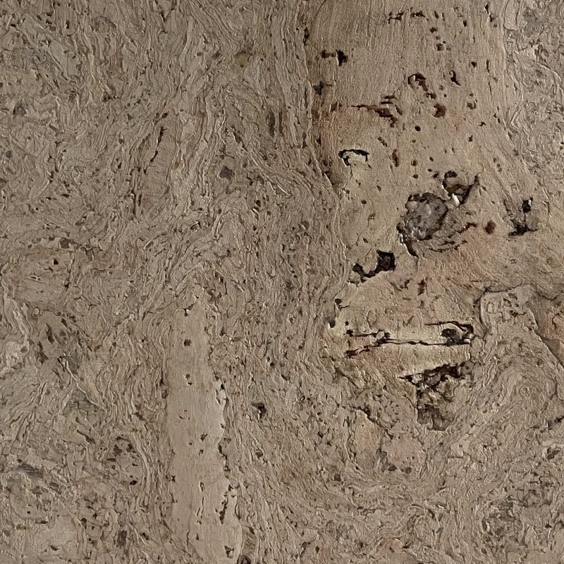 Wave Cream cork wall tile close-up showing the real cork texture and warm cream tonal variation