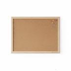 Natural cork memo board with wood frame by CorkMart