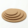 Natural Cork Round Hot Pad — Agglomerate Natural - Ø 150mm - Portuguese cork product