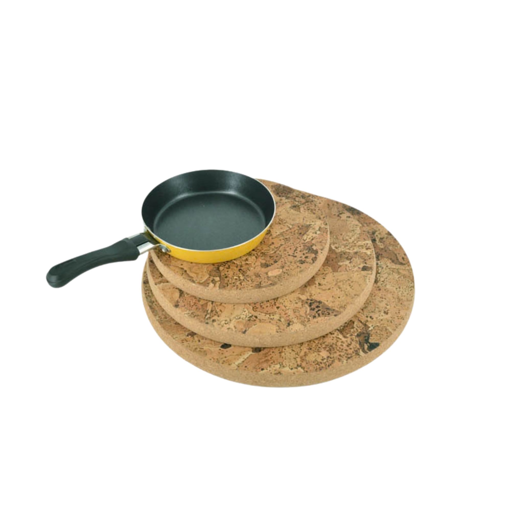Natural Cork Round Hot Pad — Agglomerate Natural Pattern - Ø 150mm - Portuguese cork product
