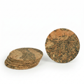 Cork Coaster Set of 6 — Mixed Shapes & Colours - Portuguese cork product