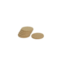 Natural Cork Round Coaster — Thick 9mm (Stack of 6) - Portuguese cork product