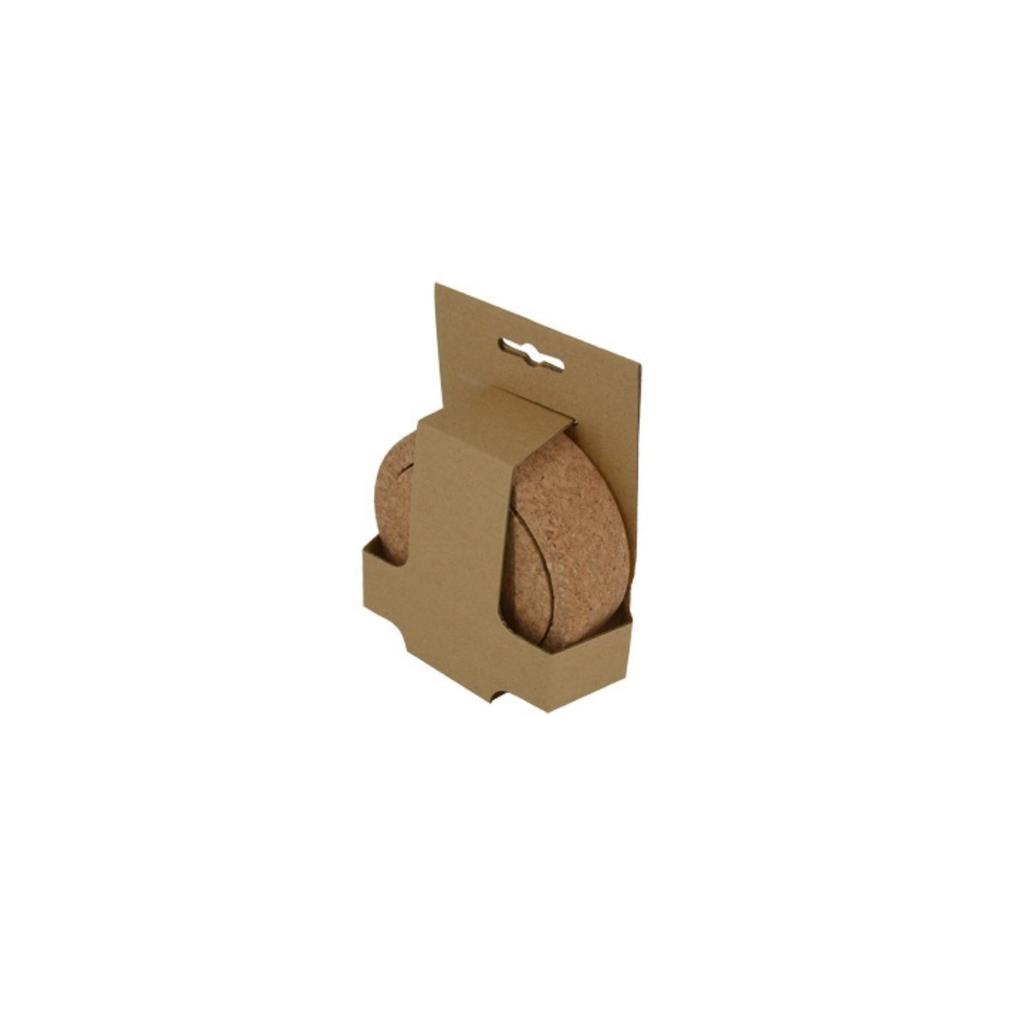 Cork Hot Pad — Individual Retail Hanging Pack - Glassmats & bottle holder - Portuguese cork product