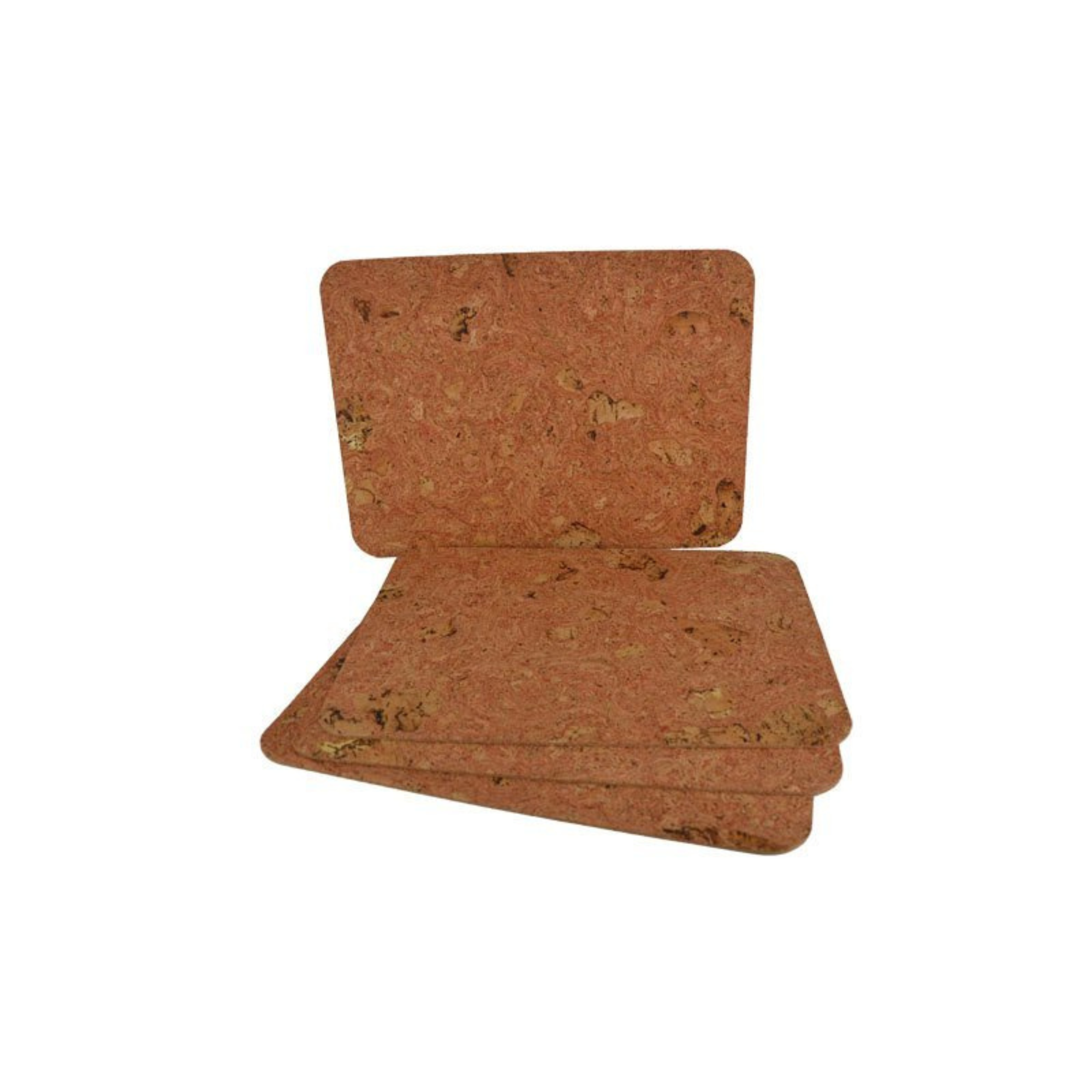 Cork Placemat Set of 4 — Iceberg Red Pattern - Portuguese cork product