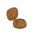 Cork Pebble Placemat Set of 4 — Rounded Square Moss - Portuguese cork product