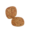 Cork Pebble Placemat Set of 4 — Rustic Red - Portuguese cork product