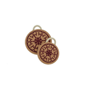 Cork Round Hot Pad — Portuguese Mandala Design - 180 × 150mm - Portuguese cork product