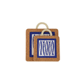 Cork Hot Pad — Portuguese Sardine Tile Design - 150 × 150mm - Portuguese cork product