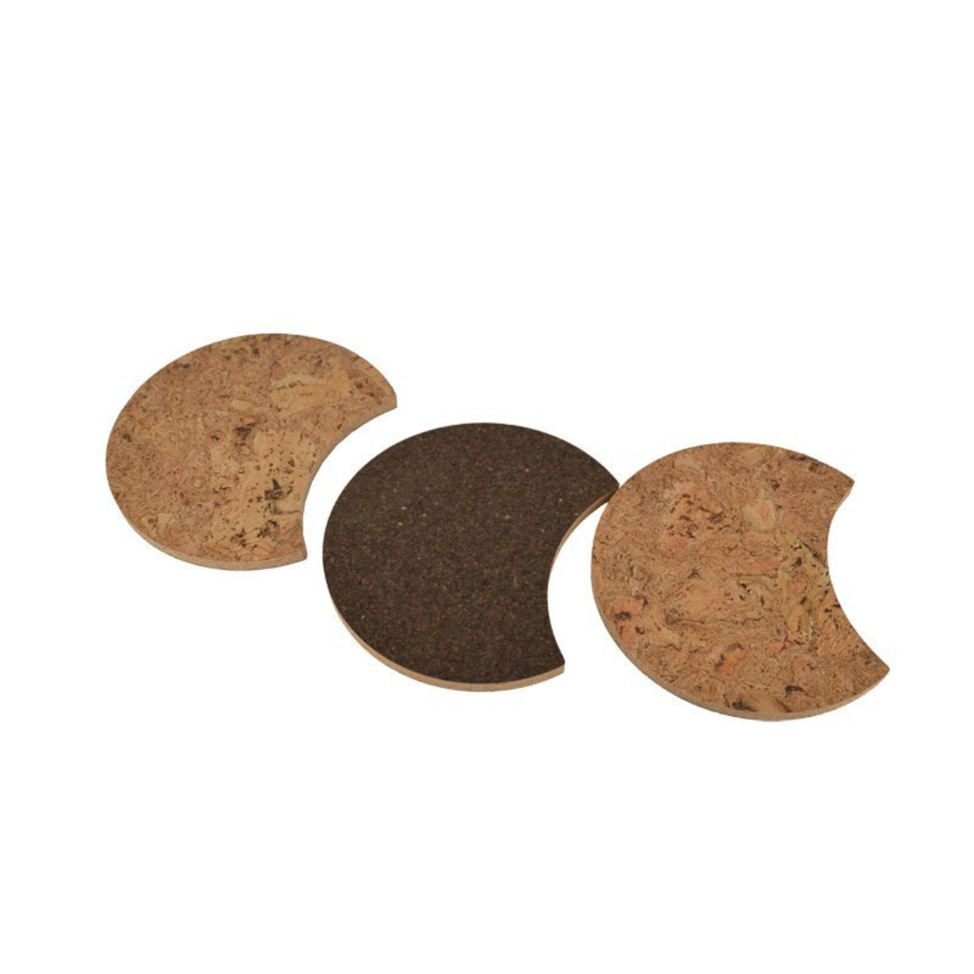 Cork Moon Phase Hot Pad Set of 3 — Decorative - Portuguese cork product