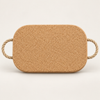 Thick Rectangular Cork Trivet with Rope 300 × 200 × 20 mm - hero