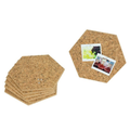 Cork Wall Tiles Hexagon Dark | Set of 6 | Self-Adhesive - Portuguese cork product