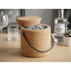 Cork Wine Cooler Round with Lid | Ø145mm x 145mm - Portuguese cork product