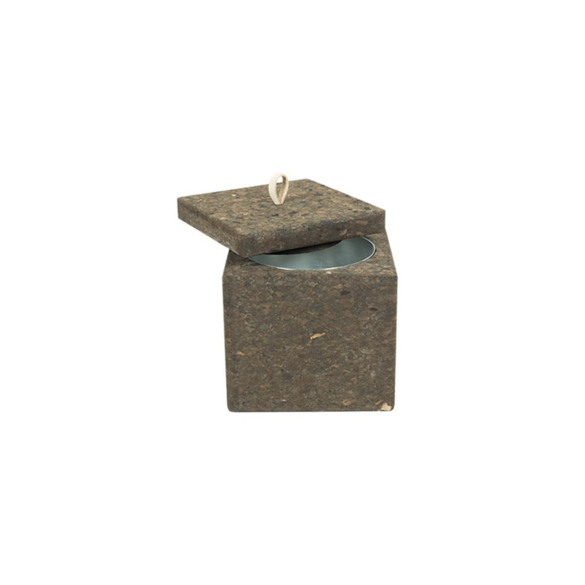 Cork Wine Cooler Square Bark Finish | 140x140x140mm - Portuguese cork product