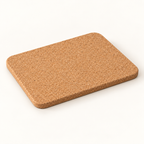 Rectangular Cork Trivet 300 × 200 × 9 mm - angled view