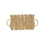 Cork Fish Hot Pad — Natural - 7 Fishes — 400 × 210mm - Portuguese cork product