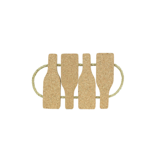 Cork Bottle Shape Hot Pad — Kitchen Decor - 315 × 190mm - Portuguese cork product