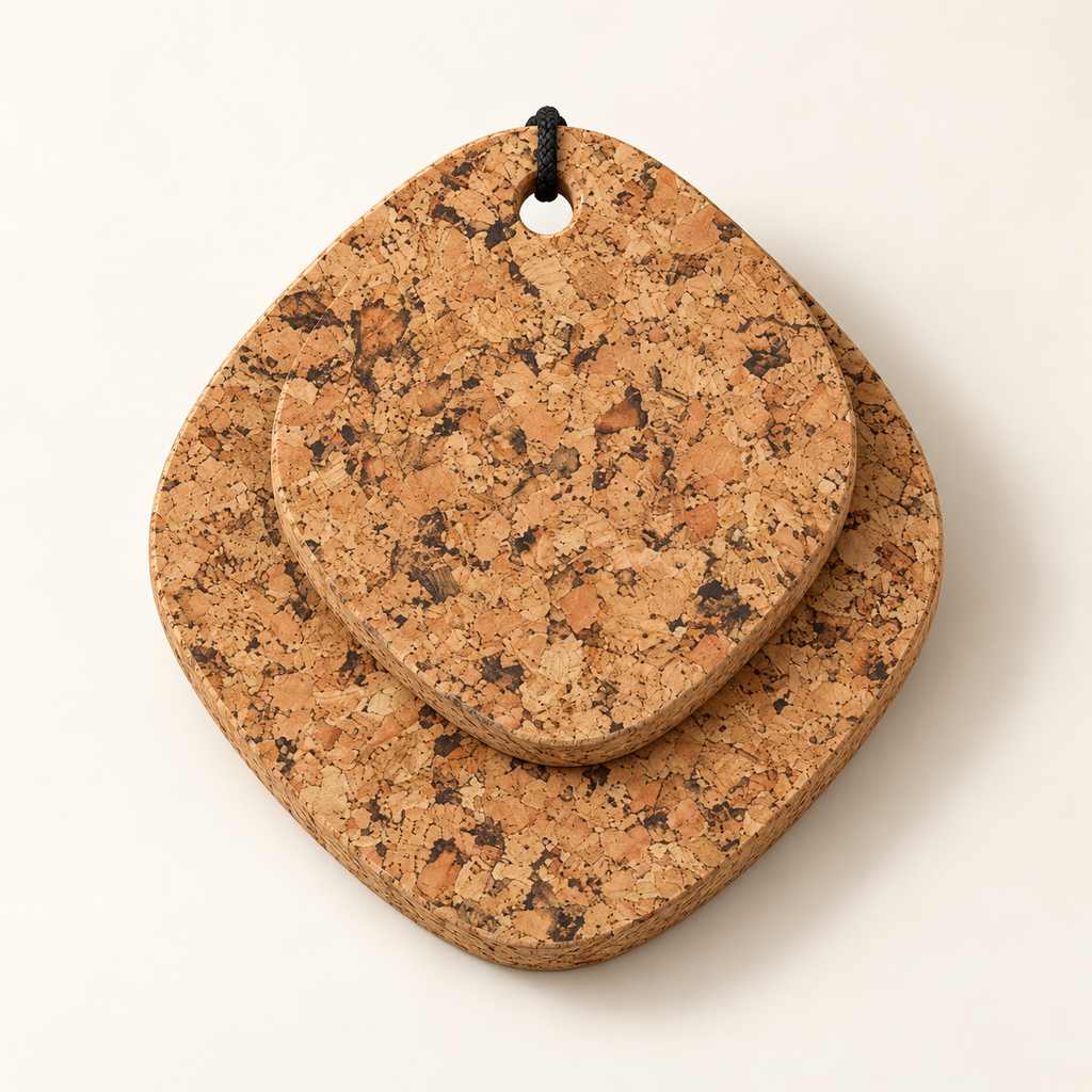 Drop Cork Trivet Set of 2 Country - 150 mm and 200 mm, 15 mm thick