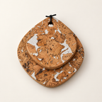 Drop Cork Trivet Set of 2 Fjord White - 150 mm and 200 mm, 15 mm thick