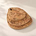 Tear-Shaped Cork Trivet Set of 3 Angola - three graduated sizes, 15 mm