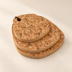 Tear-Shaped Cork Trivet Set of 3 Country - three graduated sizes, 15 mm