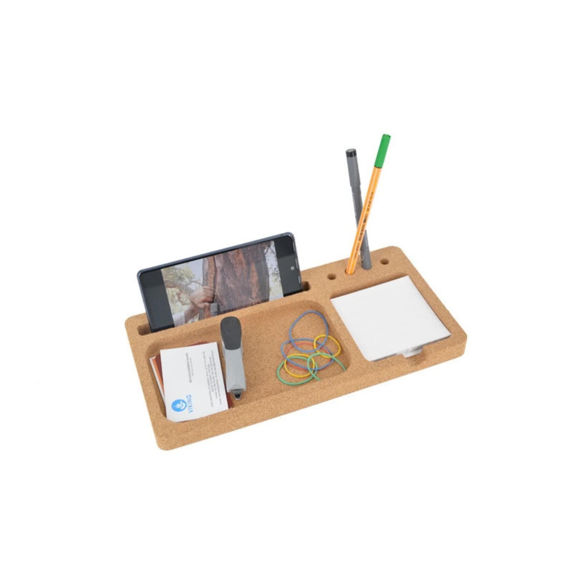 Cork Desk Organizer Tray | 300x150x20mm - Portuguese cork product