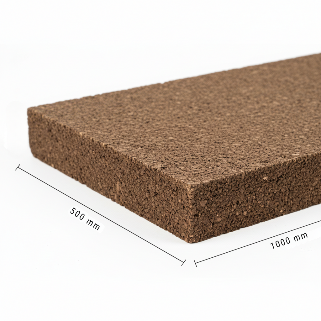 Expanded cork insulation board eco-friendly panel by CorkMart