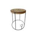 Cork Dining Table with Metal Legs | Ø640mm x H715mm - Portuguese cork product