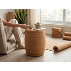 Cork Stool Barrel XL | Ø395mm x H450mm - Portuguese cork product