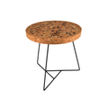 Cork Side Table with Metal Wire Base | Ø340mm x H440mm - Portuguese cork product