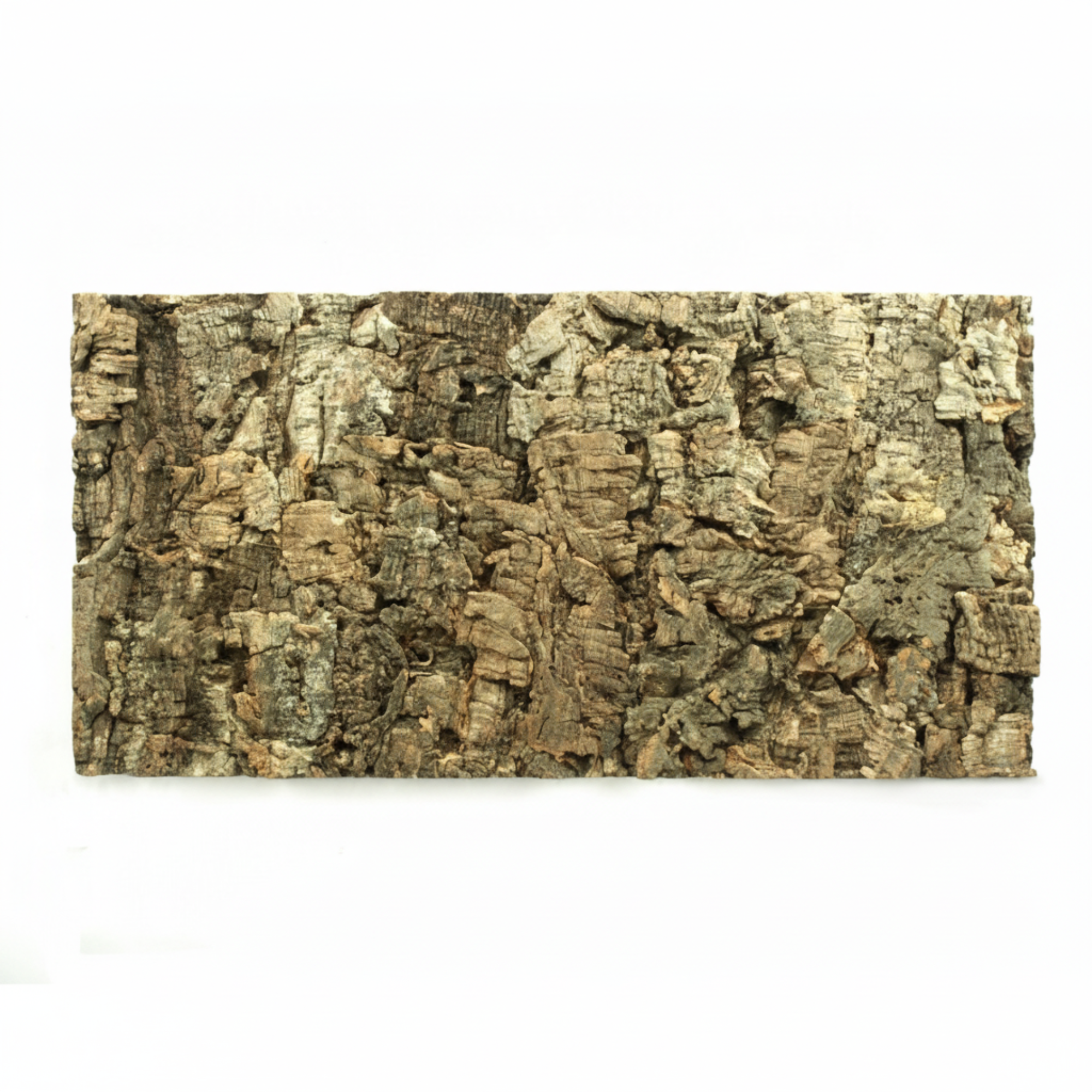 Natural Decorative Cork Bark Wall Tiles - Virgin