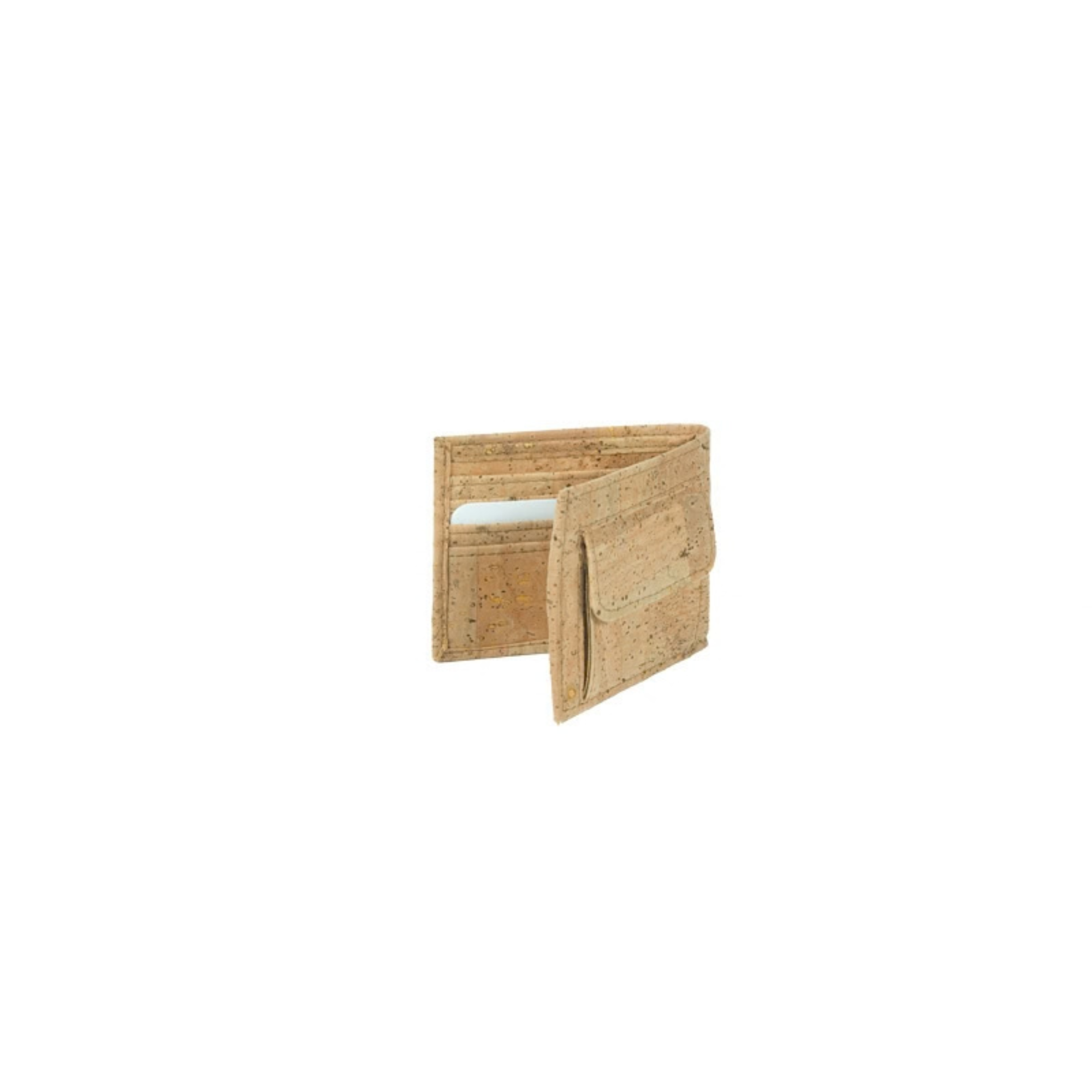 Cork Slim Wallet Natural with Coin Pocket - Portuguese cork product