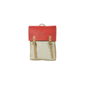 Cork Satchel Backpack Red & Natural - Portuguese cork product