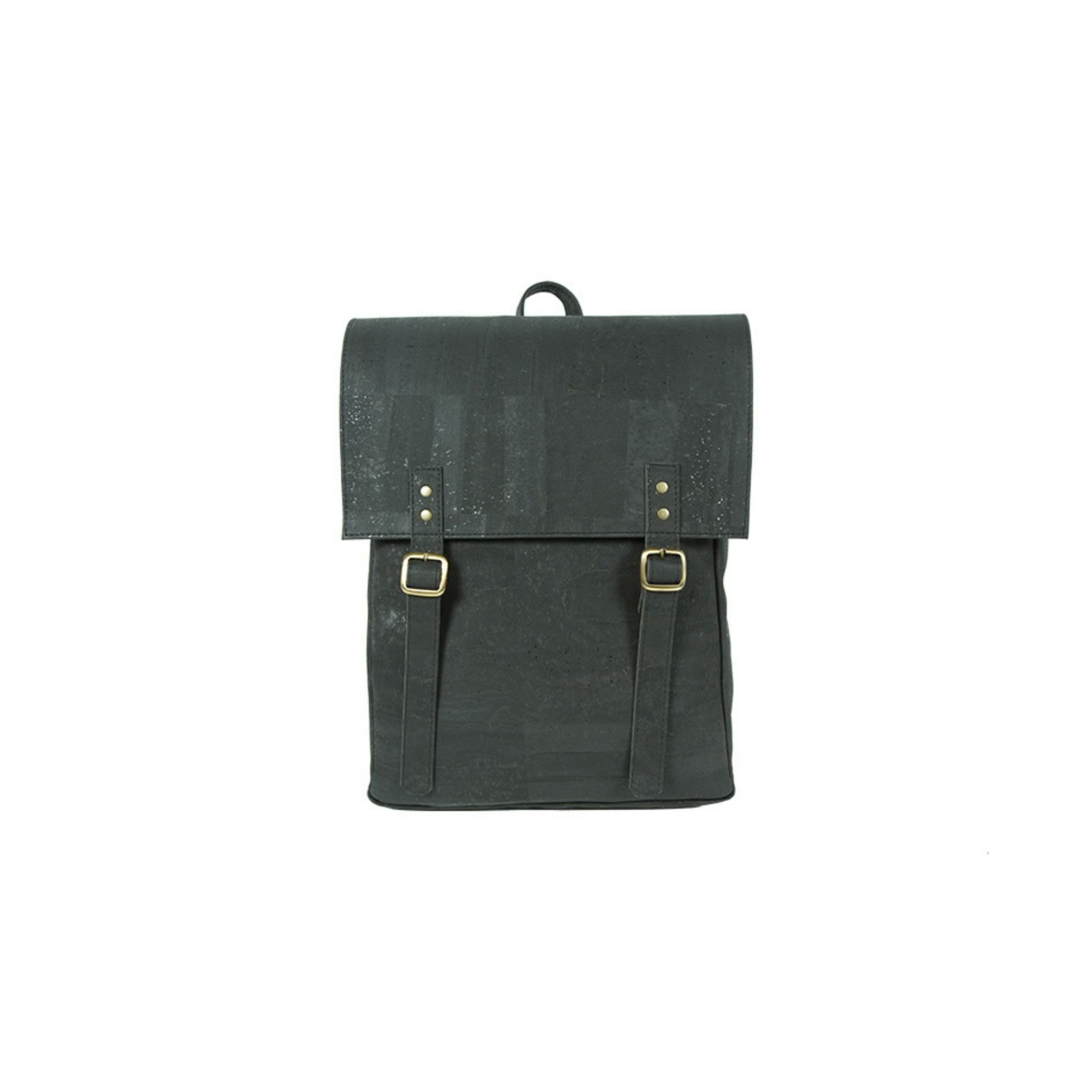 Cork Satchel Backpack All Black - Portuguese cork product
