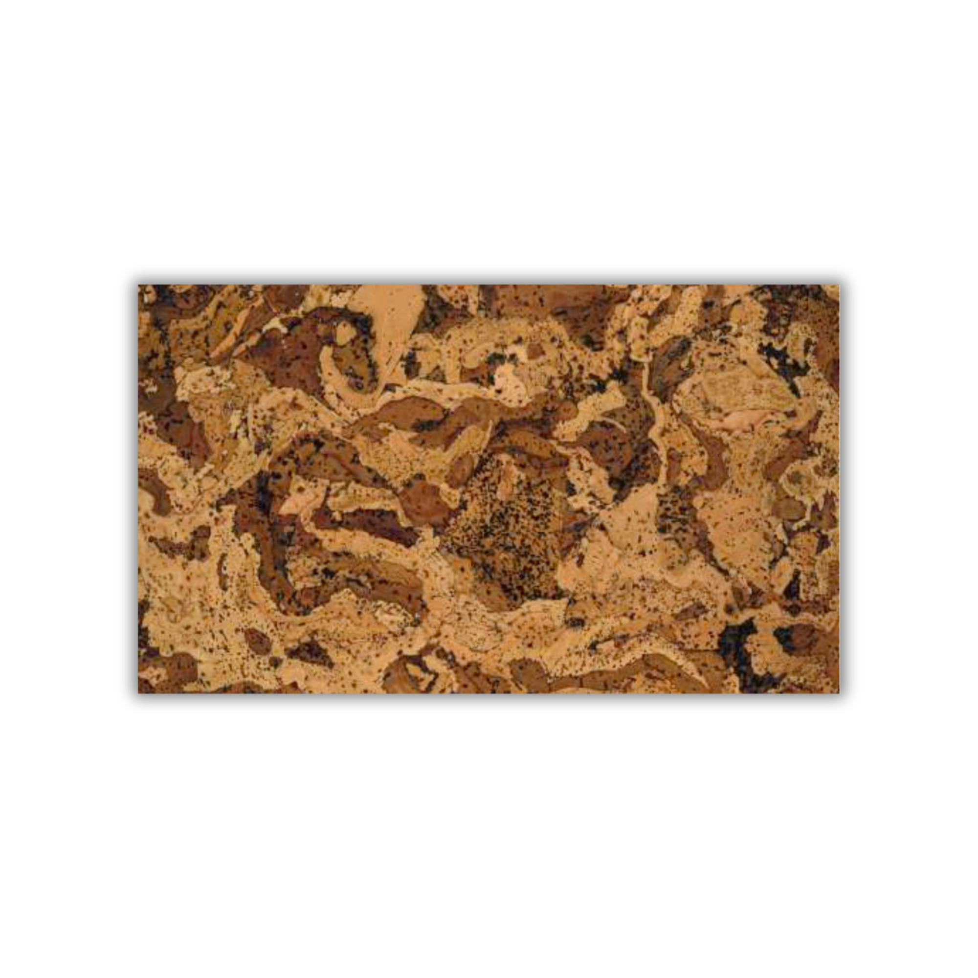 Angola Mix decorative cork wall tile 3mm wax finish by CorkMart