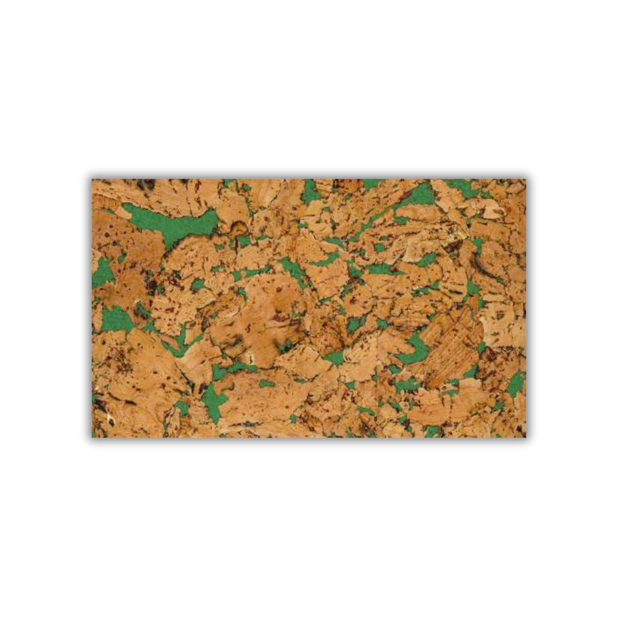 Cloud Green nature pattern cork wall tile 3mm by CorkMart