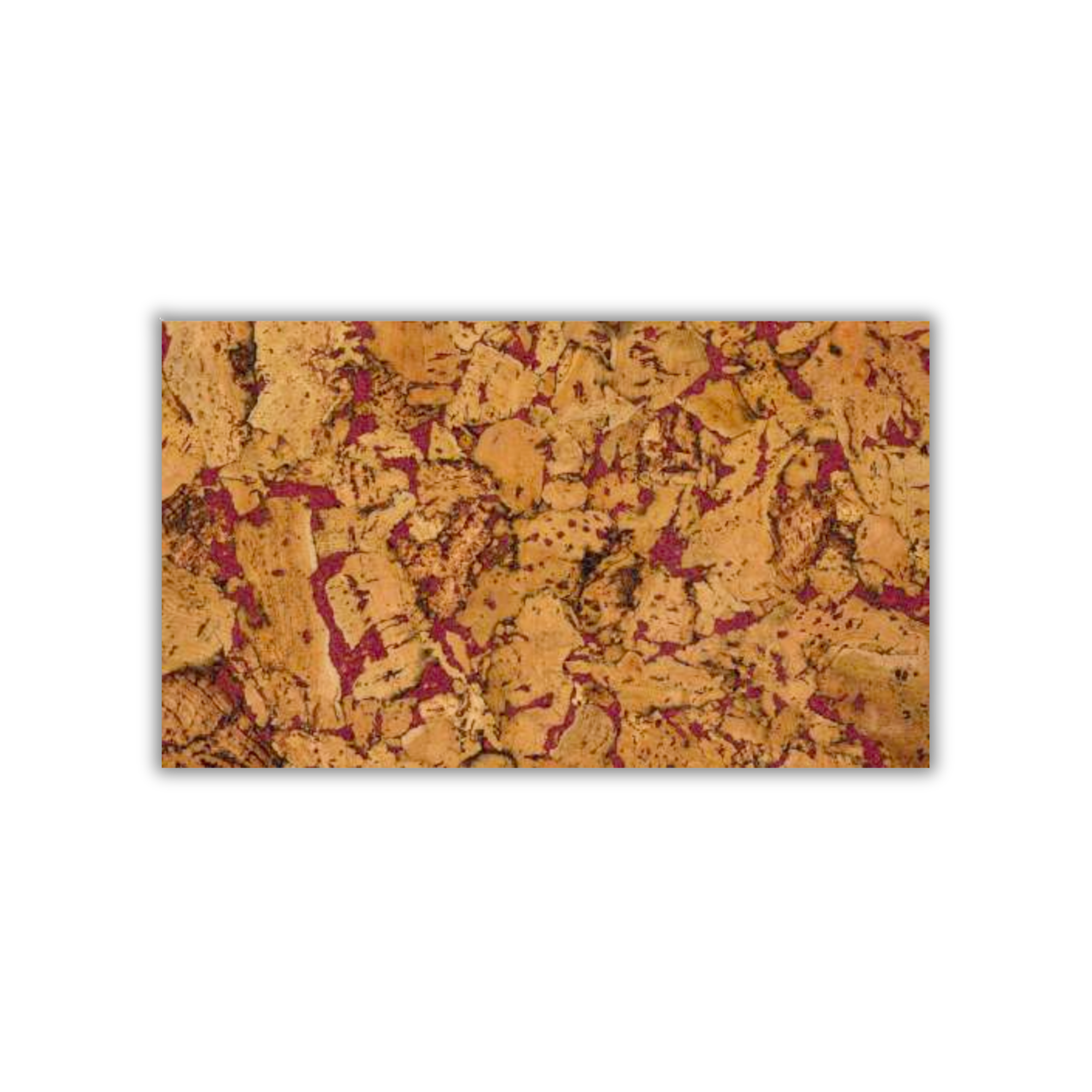 Cloud Red bold pattern cork wall tile 3mm by CorkMart