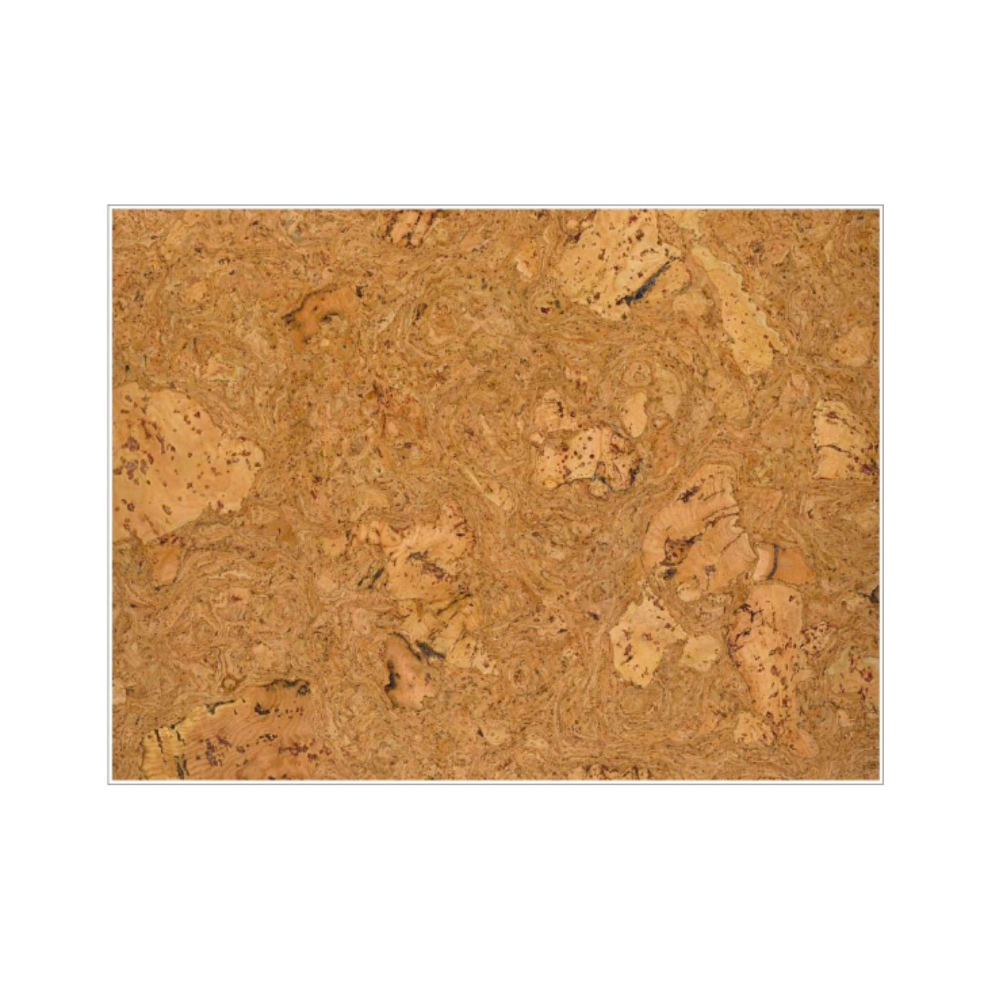 Saphira Natural pure pattern cork wall tile 3mm by CorkMart