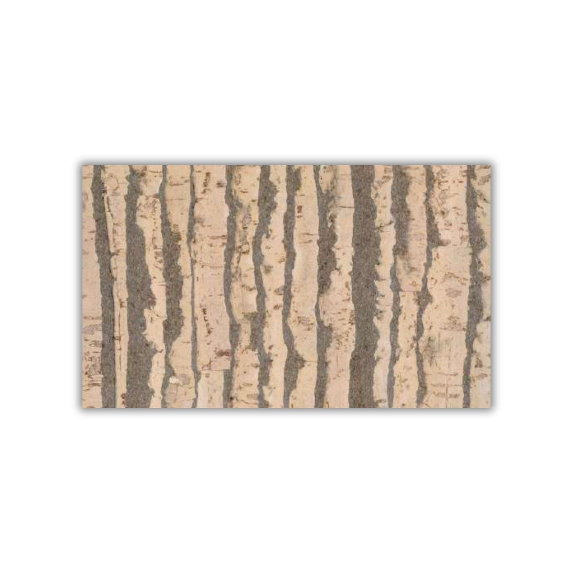 Tiger Cream striped cork wall tile 3mm wax finish by CorkMart