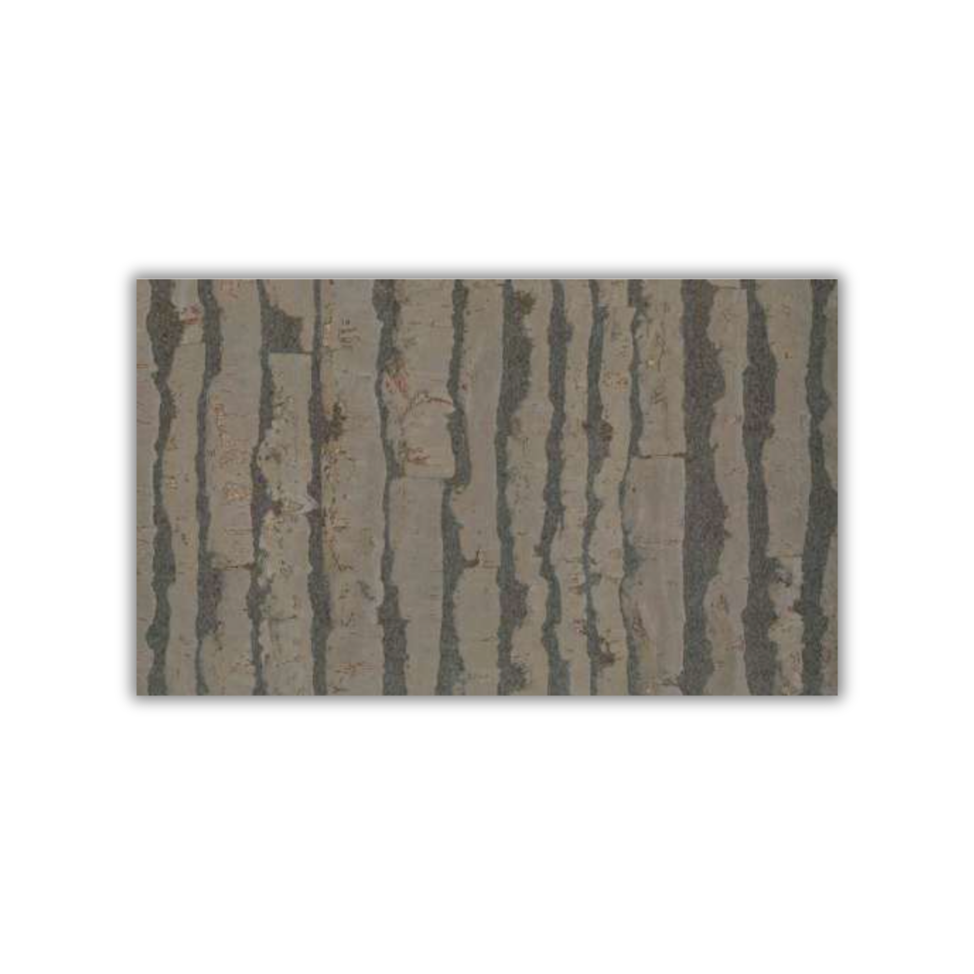 Tiger Taupe striped cork wall tile 3mm wax finish by CorkMart