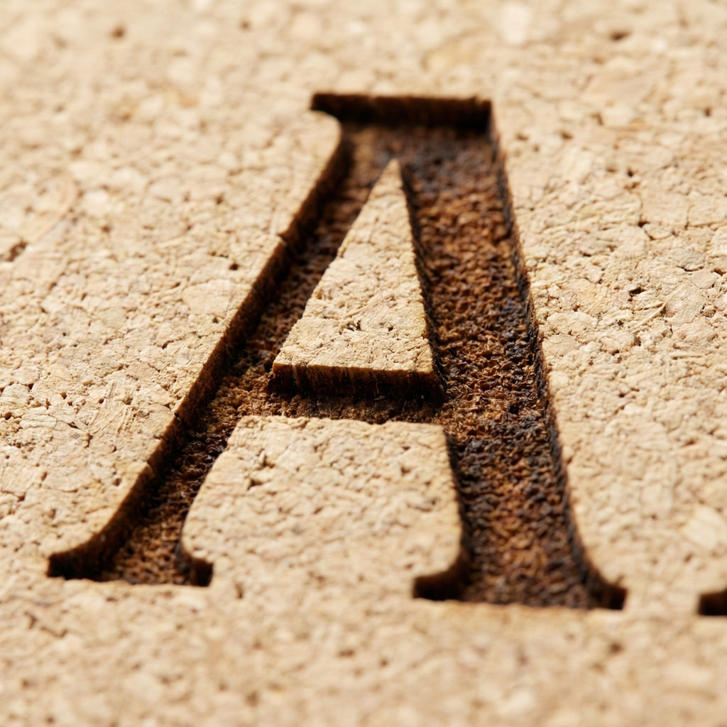 Custom laser engraved premium round cork coaster by CorkMart