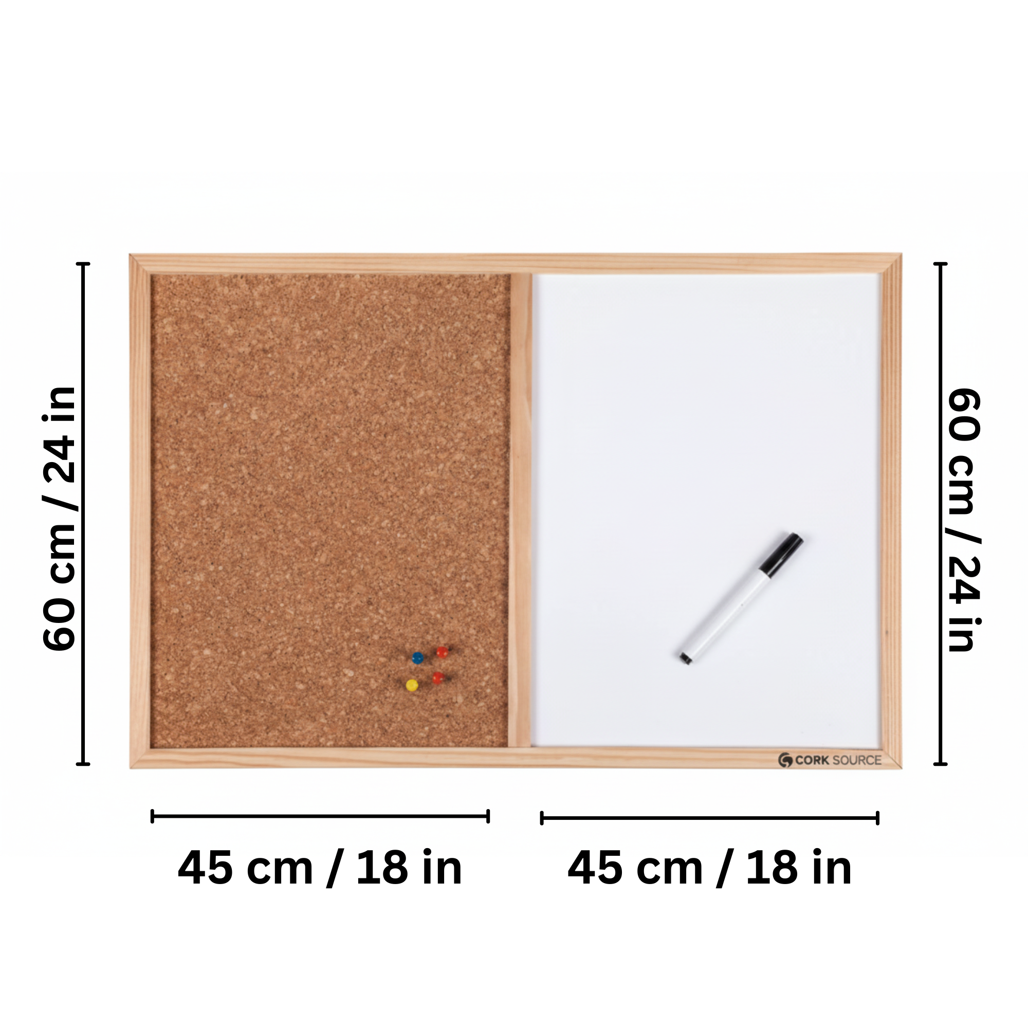 Natural Cork Board | Wood Series