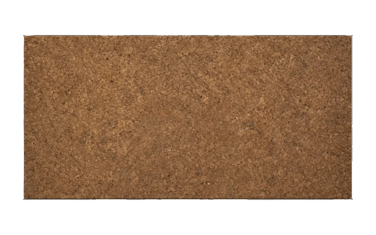 Acoustic Brown cork acoustic wall tile, 600 × 300 × 10 mm, warm brown cork surface