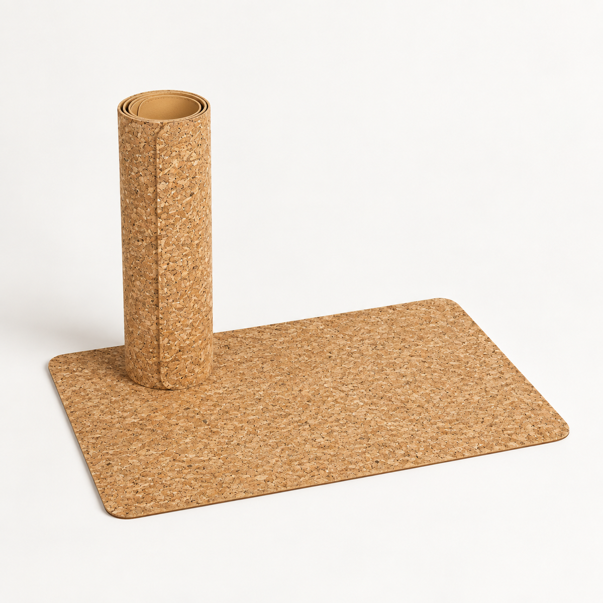 Agglo cork placemats, set of 4, 450 × 300 × 2 mm — premium studio hero