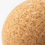 Agglomerated Cork Ball macro detail of compressed cork texture