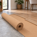 Agglomerated Cork Roll shown in a second flooring installation setting