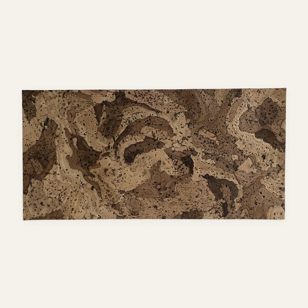 Angola Mix cork wall tile, 600 × 300 mm, natural mixed-tone cork surface