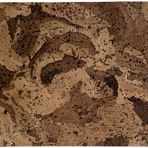 Angola Mix cork wall tile close-up showing the real cork texture and tonal variation