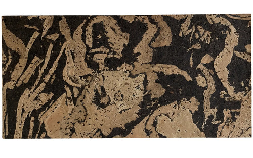 Aquarios cork wall tile, 600 × 300 mm, natural cork decorative surface