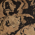 Aquarios cork wall tile close-up showing the real cork texture and natural tonal variation