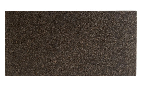Black Cork wall tile, 600 × 300 mm, dark natural cork decorative surface